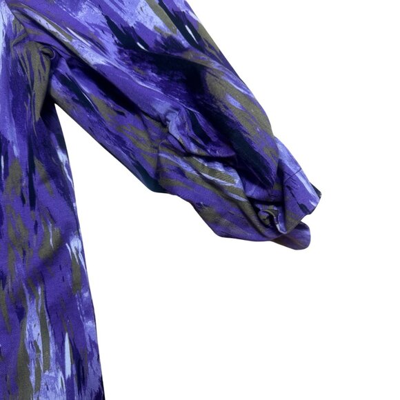 Chico’s Abstract Open Jacket Purple Size 3 Large NWOT - Picture 2 of 5